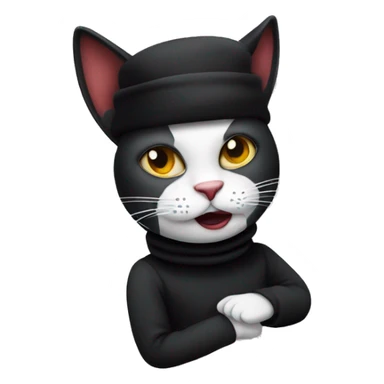 cat as mime sticker