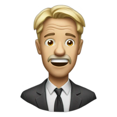 crazy man loosing mind sticker