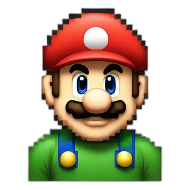 8bit super mario sticker