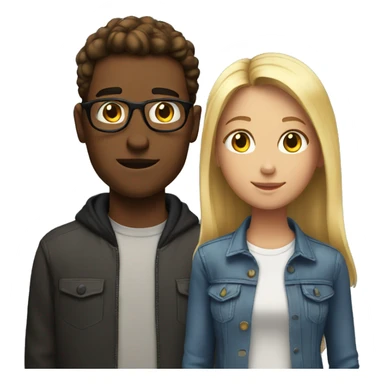 grown up standing behind teenager sticker