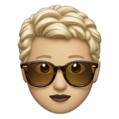 emoji with gucci glasses sticker