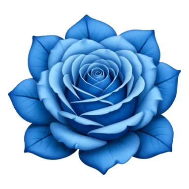 A blue rose sticker