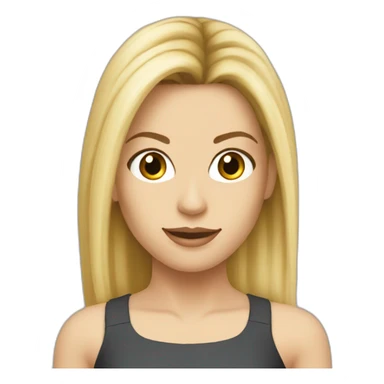 Young Sandra Bullock with blonde hair sticker