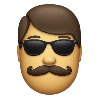 A burrito who wears sunglasses and has a handlebar moustache sticker