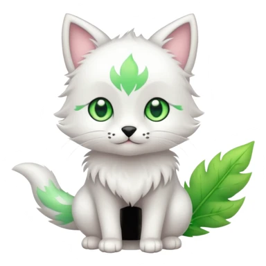 Kawaii cute cool feral Sprigatito (full body) sticker