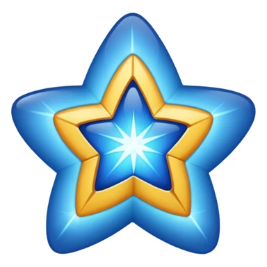 blue version of a ⭐ sticker