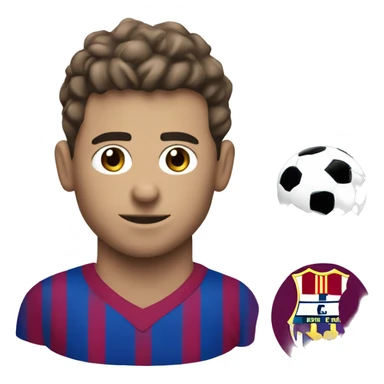 Football emoji for 2 club half of emoji is zamalik logo and the other half is Barcelona club logo sticker