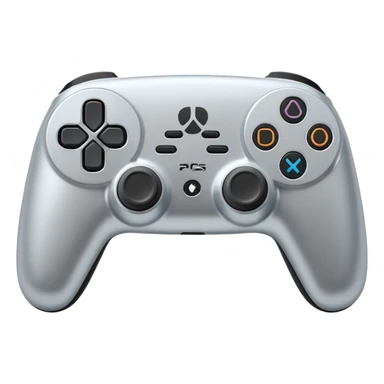 joystick ps5 colore argento sticker