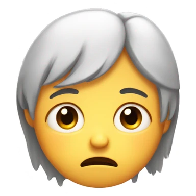 Sad face but cute  sticker