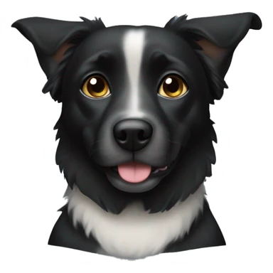 Black domerman dog sticker