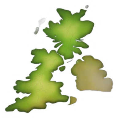 Map of the north of the UK sticker