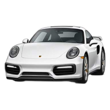 white Porsche turbo s sticker