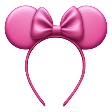 Pink Minnie Mouse ears headband  sticker