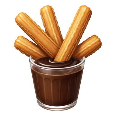 Churro with chocolate  sticker
