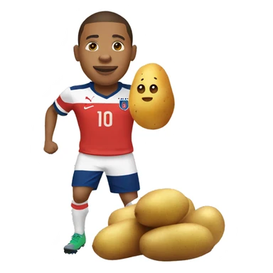 Mbappe and potato  sticker