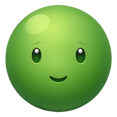 color green soft en 3d sticker