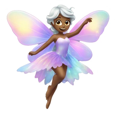 Iridescent fairy flying twinkle sticker