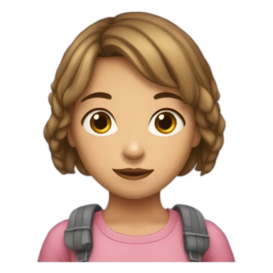 Fille renarde mignonne sticker