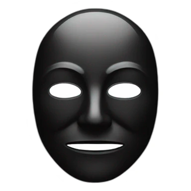 A black anonymous mask  sticker