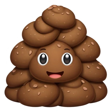 poop no face sticker