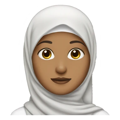 Hijab fair skin  sticker