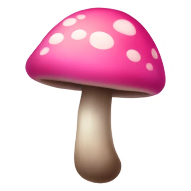 Pink mushroom sticker