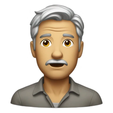 Groaning men sticker