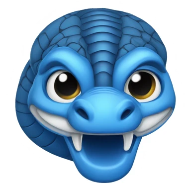 BLUE Cobra School Mascot  sticker