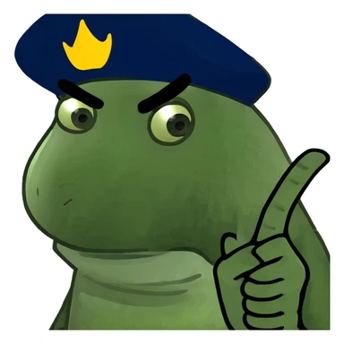 A middle finger and a face sticker