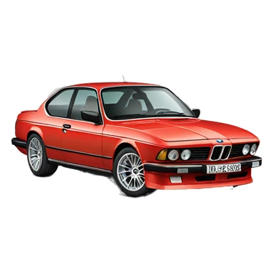 E24 BMW M6 sticker