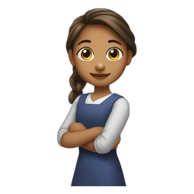 fille de 14 ans qui fait des doigts d’honneur sticker