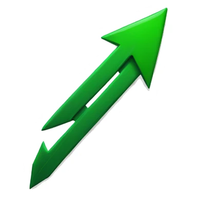 green arrow up sticker