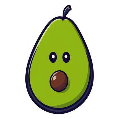 avocado sticker