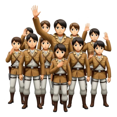 Attack on Titan salute  sticker