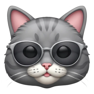 Cat wearing sunglasses new  sticker