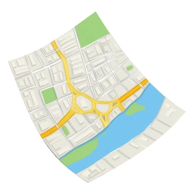 White paper 3d Google maps sticker
