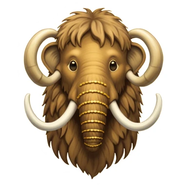 mamut elephant wearing necklace sticker