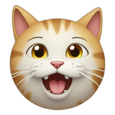 The cat is crying sticker