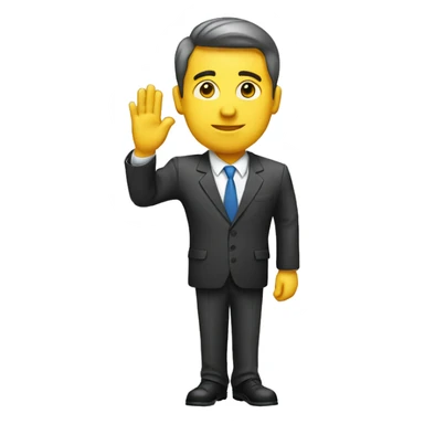 Businessman salute sticker