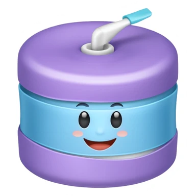 A roll of dental floss sticker