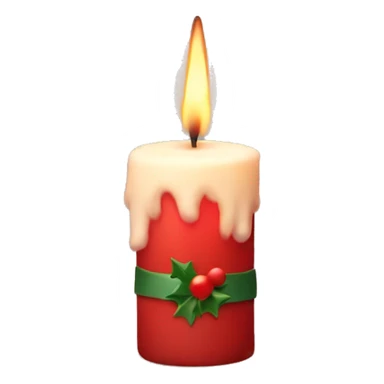 aesthetic christmas candle sticker