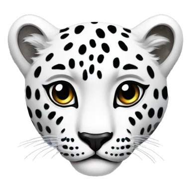  The “White Leopard” sticker set shows a heart sticker