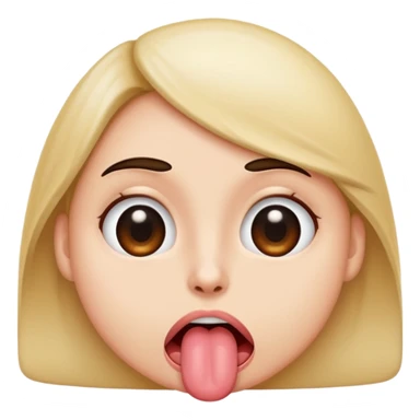 Roll eyes and Stick out tongue sticker