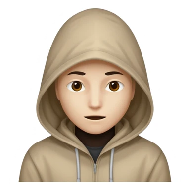 Mysterious Person with a hood and a shadow onto of there face￼ sticker