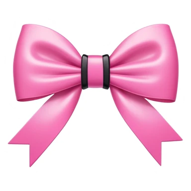 Barbie logo word with a black bow at the end sticker