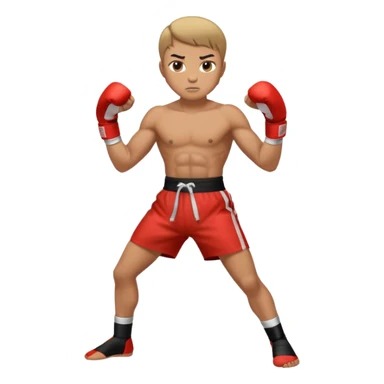 Coup de pied kick boxer sticker