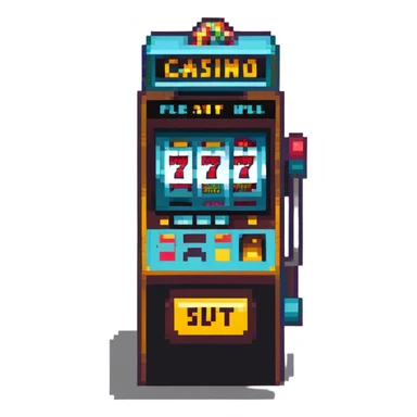 casino slot machine sticker