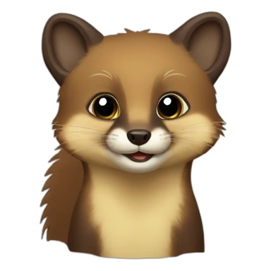 Pine marten sticker