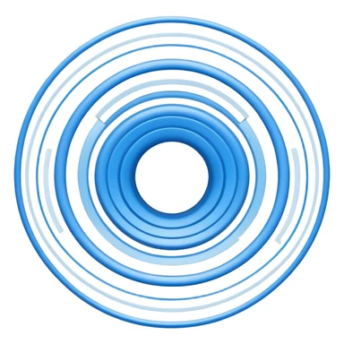 Sound waves radiating outward in curved lines, symbolizing audio, noise, or vibration — often depicted as concentric rings or speaker icon. sticker