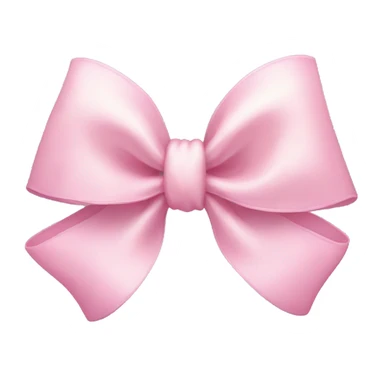 very light pink bow sticker